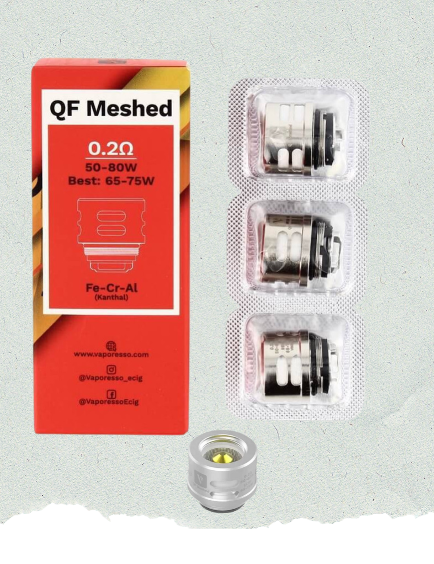 Vaporesso QF Meshed 0.2 - paquet de 3