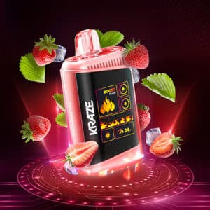 Kraze MEGA HD Strawberry Ice Disposable Vape